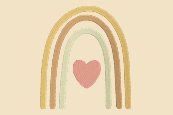 Download Dreamy Boho Rainbow Embroidery Design - Design Collection