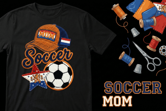 Download Soccer Mom Embroidery Design with Cap - Design Collection