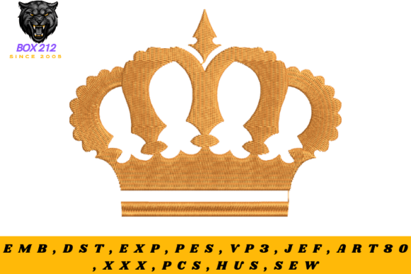 Download Royal Crown Embroidery Design - Design Collection
