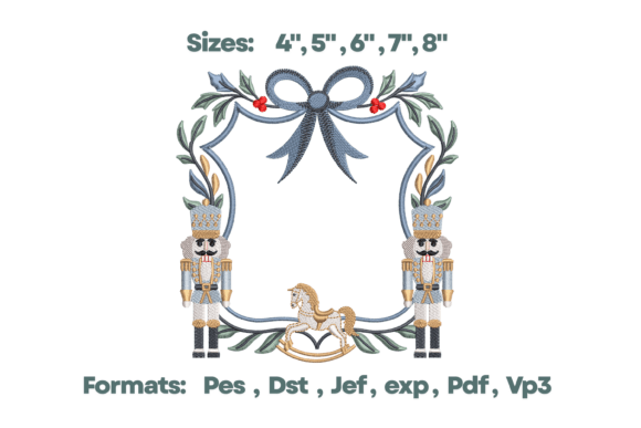 Download Blue Nutcracker Rococo Monogram Design - Design Collection