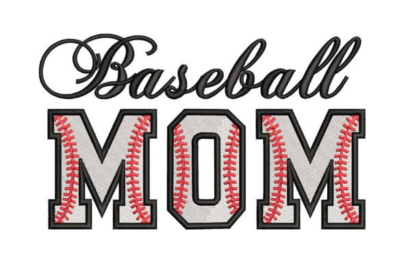 Download Baseball Mom Embroidery Design - Design Collection