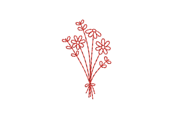 Download Flower Bouquet Machine Embroidery File - Embroidery file Collection