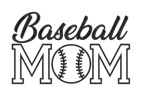 Download Baseball Mom Embroidery Design - Design Collection