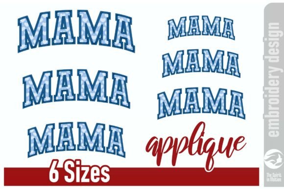 Download Curved Mama Applique Design - Design Collection
