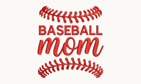 Download Baseball Mom Embroidery Design PNG - Design Collection