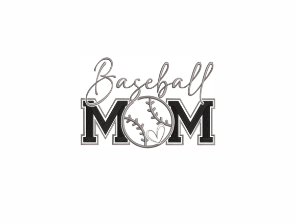 Download Baseball Mom Embroidery Design - Design Collection