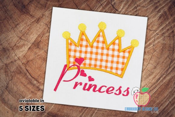 Download Beautiful Princess Crown Design Applique - Design Collection