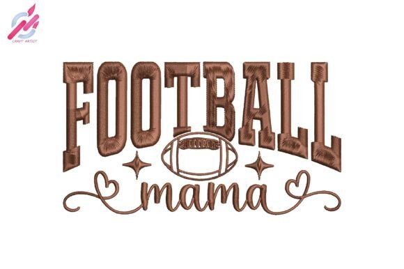 Download Football Mama Embroidery Design - Design Collection