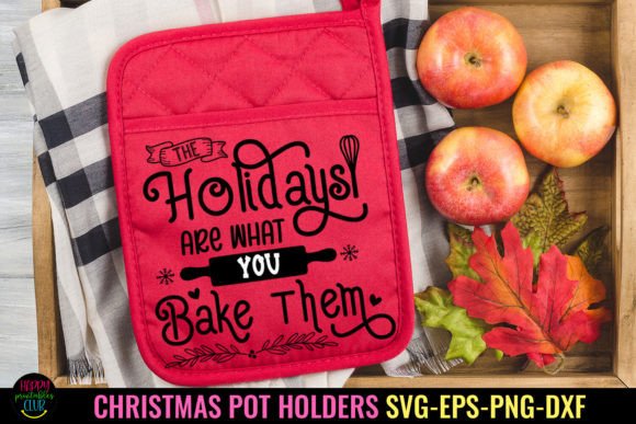 Download Christmas Baking Pot Holders SVG- PNG - Pot holders Collection