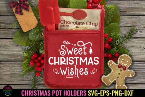Download Christmas Baking Pot Holders SVG- PNG - Pot holders Collection