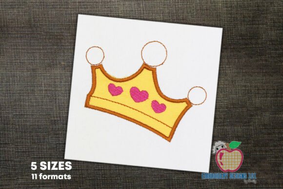 Download Cute Princess Crown Design Applique - Design Collection