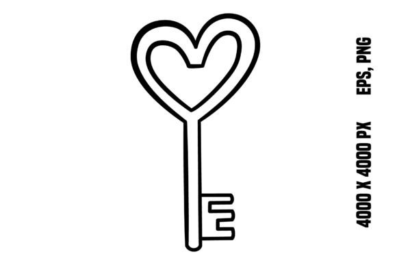 Download Key for Coloring. Romantic Design - Design Collection