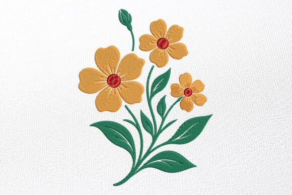 Download Flower Embroidery Design - Design Collection