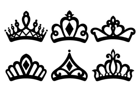 Download Princess Crown Silhouette, Crown Icon - Premium Bundle