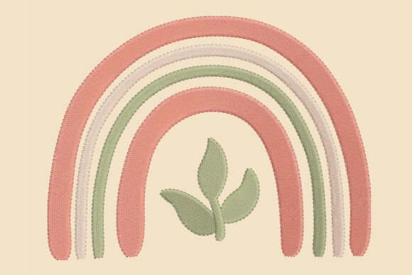 Download Dreamy Boho Rainbow Embroidery Design - Design Collection