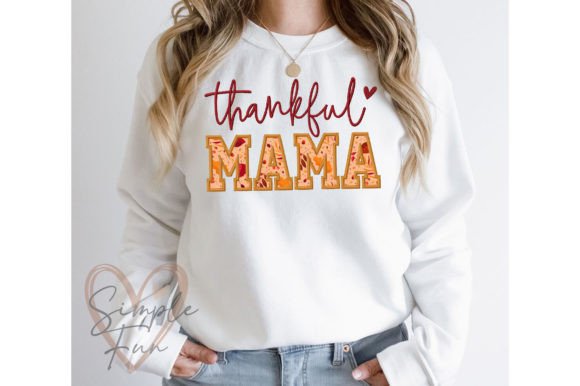 Download Thankful MAMA Applique Embroidery Design - Design Collection