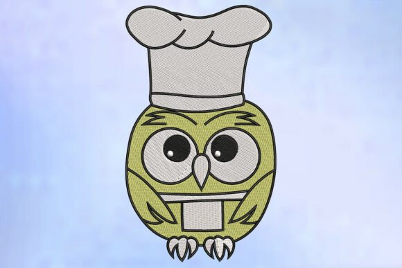 Download Chef Owl Embroidery Design - Design Collection