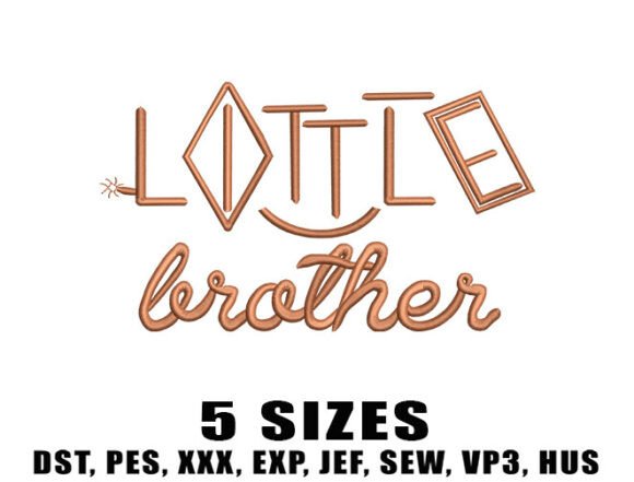 Download Little Brother Embroidery Design - Design Collection
