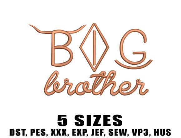 Download Big Brother Embroidery Designs - Design Collection