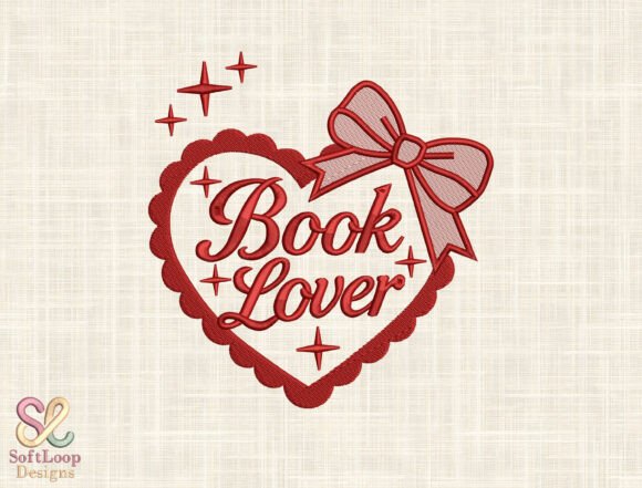 Download Girly Bookworm Machine Embroidery File - Embroidery file Collection