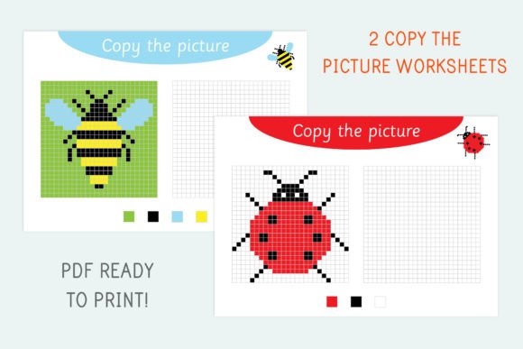 Download Copy the Picture Worksheets for Kids - Kid Collection