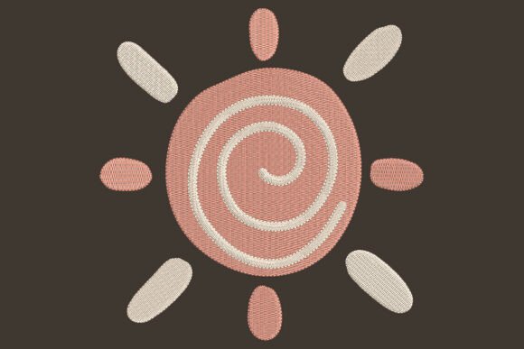 Download Cute Boho Sun Embroidery Design - Design Collection